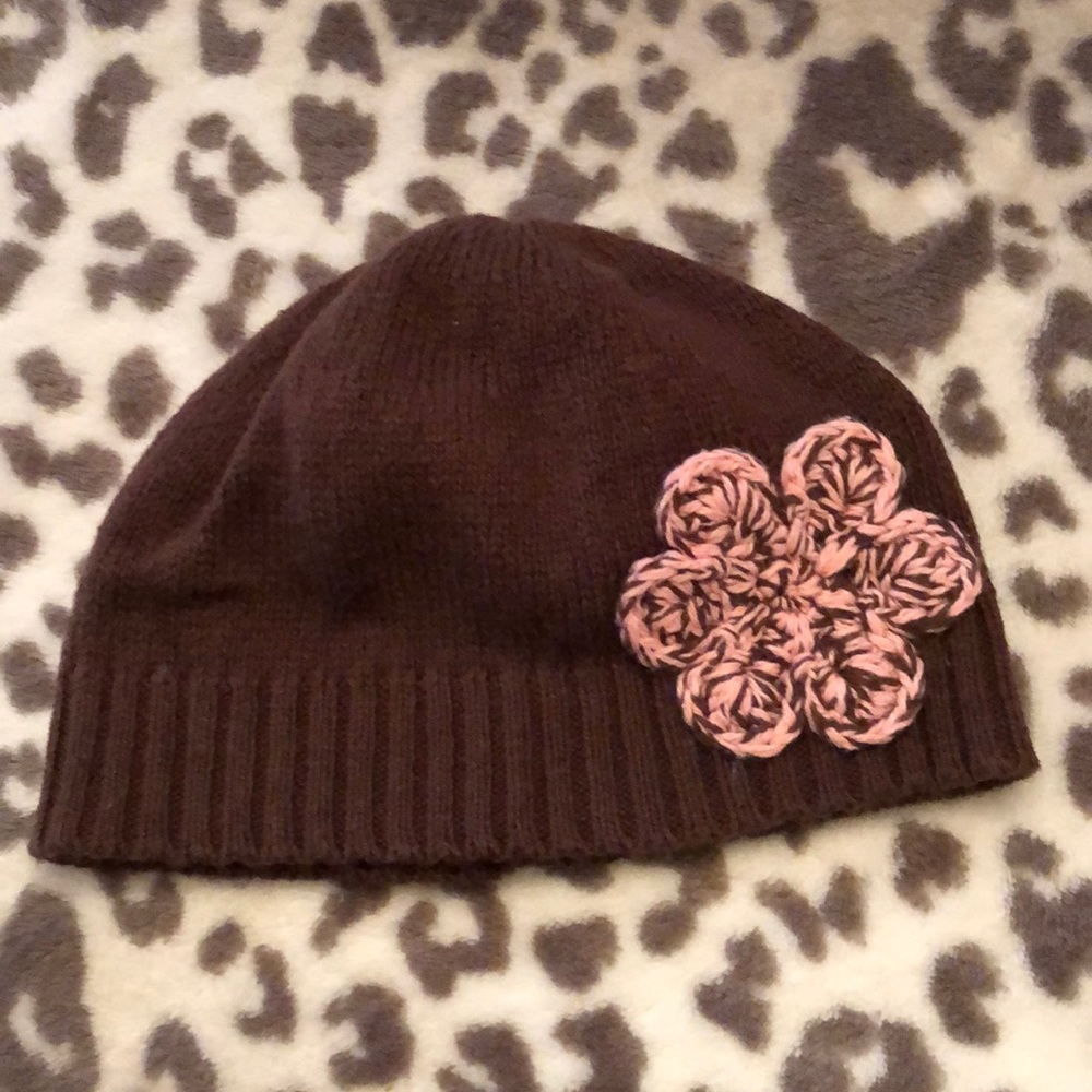 2006 Old Navy Newborn Essentials Brown Knit Hat Size 3-6 months